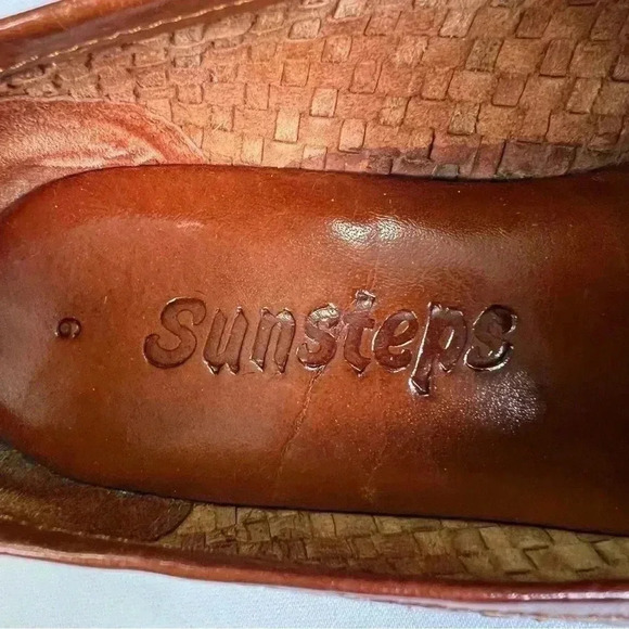 SUNSTEPS MEN'S "BARCLAY" HAND WOVEN SHOES SIZE 6  - used, but beautiful - Picture 9 of 11